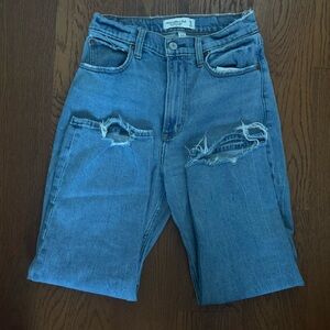 Abercrombie & Fitch Ankle Straight Ultra High Rise Jeans - 26 extra short